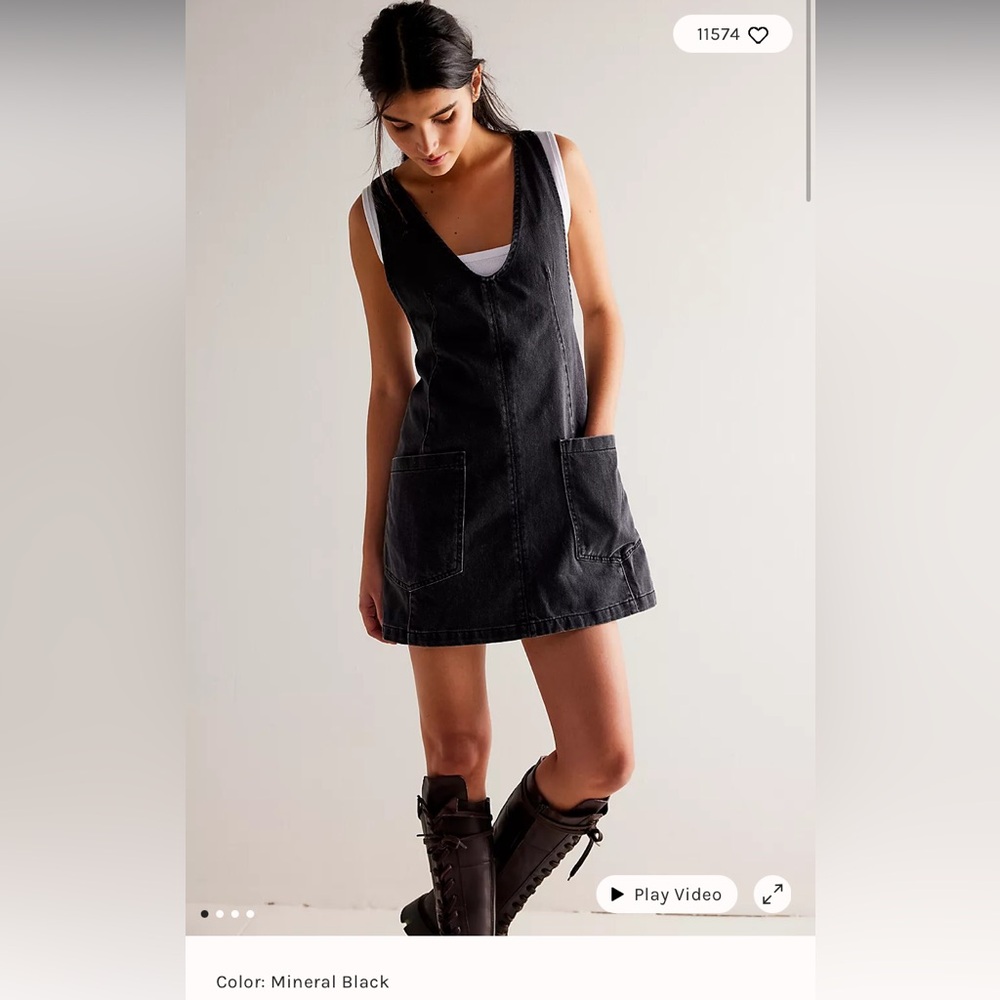 Free People Denim High Roller Dress